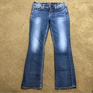 Silver Suki Mid Slim Boot Jeans size 32